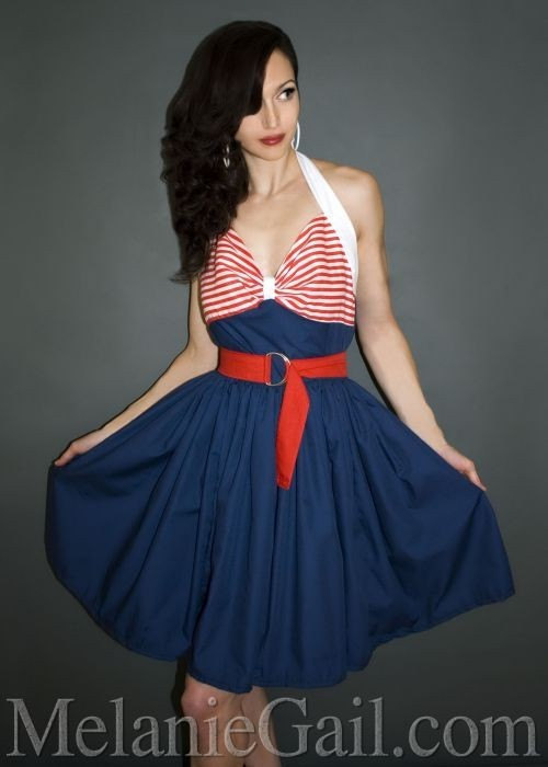 nautical swing dress