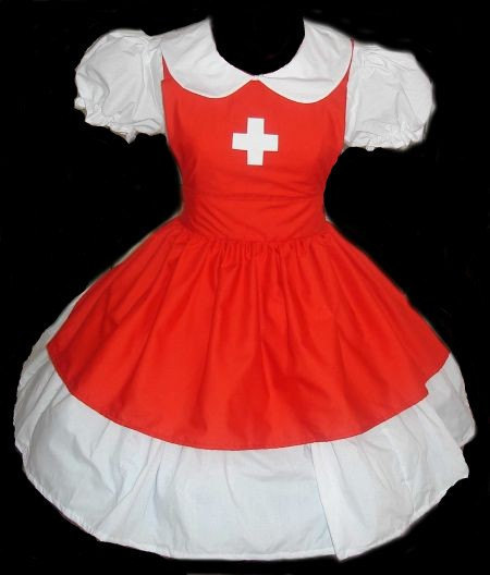 red nurse costume